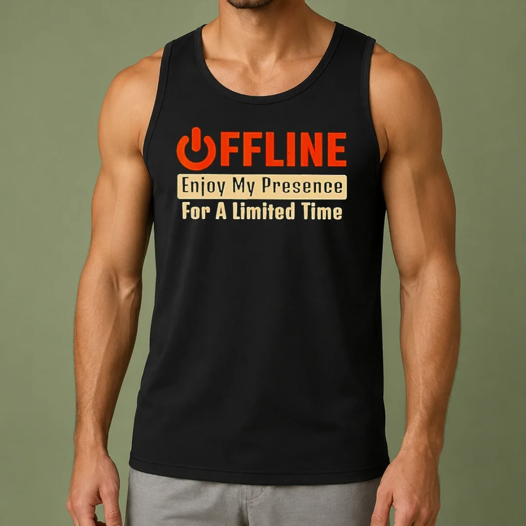 nice-offline-enjoy-my-presence-for-limited-a-time-tank-top Nice Offline Enjoy My Presence For Limited A Time Tank Top