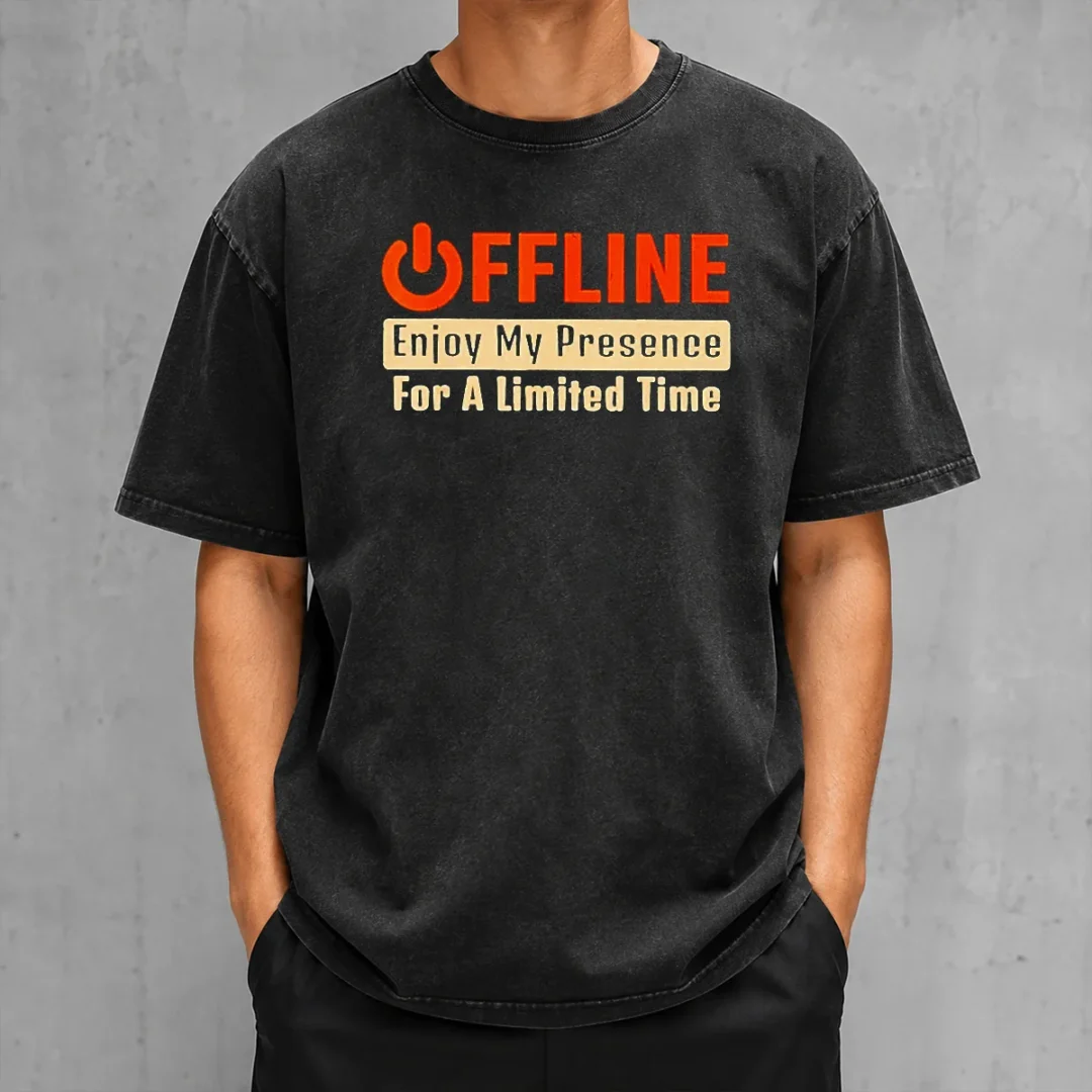 nice-offline-enjoy-my-presence-for-limited-a-time-washed-t-shirt Nice Offline Enjoy My Presence For Limited A Time Washed T-Shirt