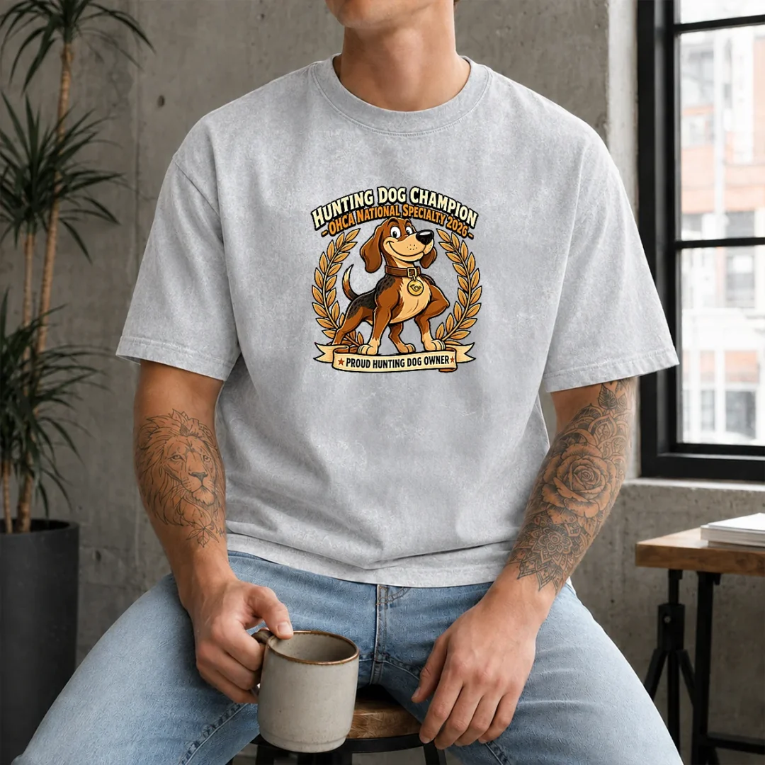 nice-ohca-national-specialty-hunting-dog-pride-cartoon-washed-t-shirt Nice OHCA National Specialty Hunting Dog Pride Cartoon Washed T-Shirt