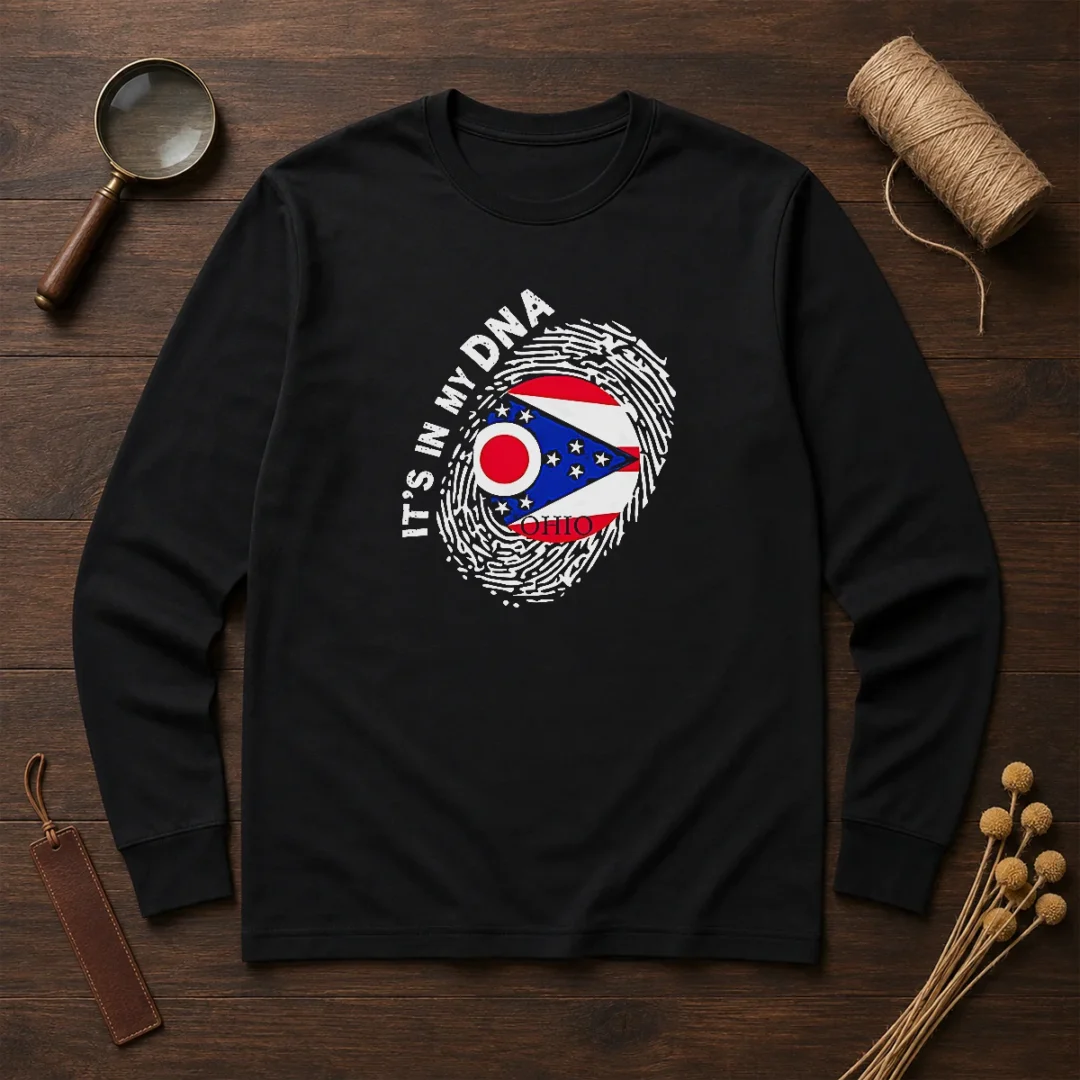 nice-ohio-it-s-in-my-dna-long-sleeve-shirt Nice Ohio It'S In My DNA Long Sleeve Shirt