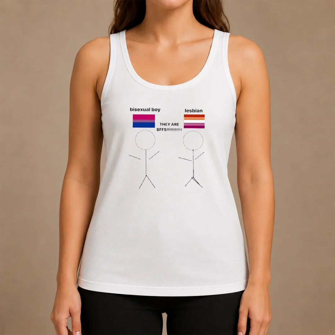 Nice Original Bisexual Boy Lesbian They Are Bff Tank Top Nice Original Bisexual Boy Lesbian They Are Bff Tank Top