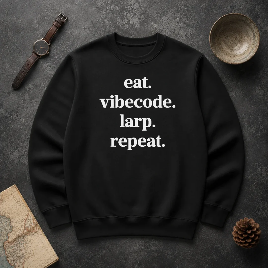 Nice Original Eat Vibecode Larp Repeat Sweater Nice Original Eat Vibecode Larp Repeat Sweater