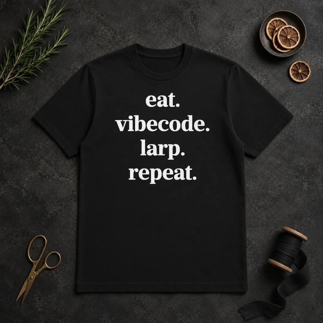 Nice Original Eat Vibecode Larp Repeat t shirt Nice Original Eat Vibecode Larp Repeat