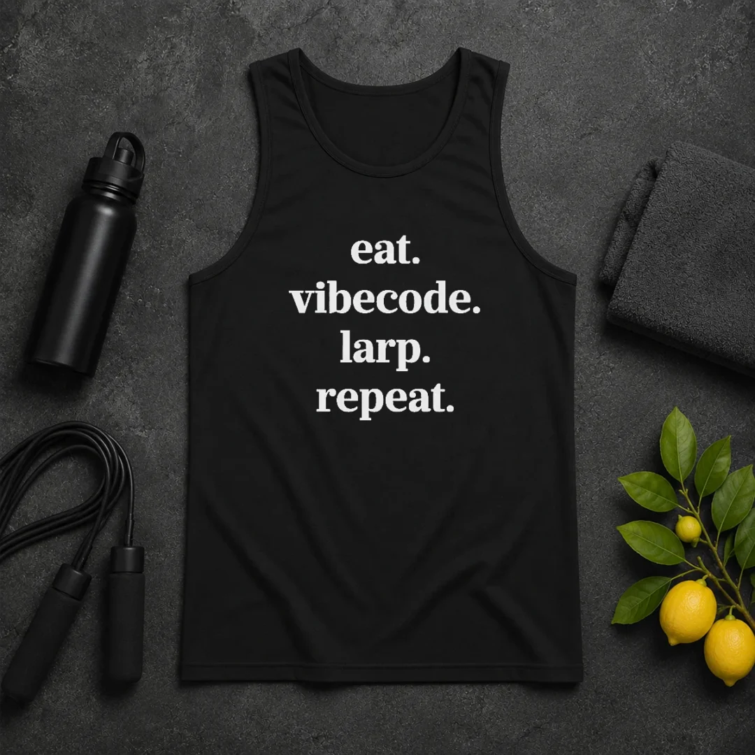 Nice Original Eat Vibecode Larp Repeat Tank Top Nice Original Eat Vibecode Larp Repeat Tank Top