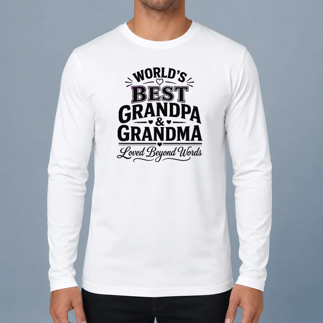 nice-original-grandparents-day-line-art-loved-beyond-words-long-sleeve-shirt Nice Original Grandparents Day Line Art Loved Beyond Words Long Sleeve Shirt front view in soft fabric