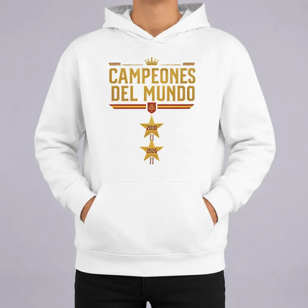 Nice Original Spain World Champions 2026 2 Stars Hoodie Nice Original Spain World Champions 2026 2 Stars Hoodie