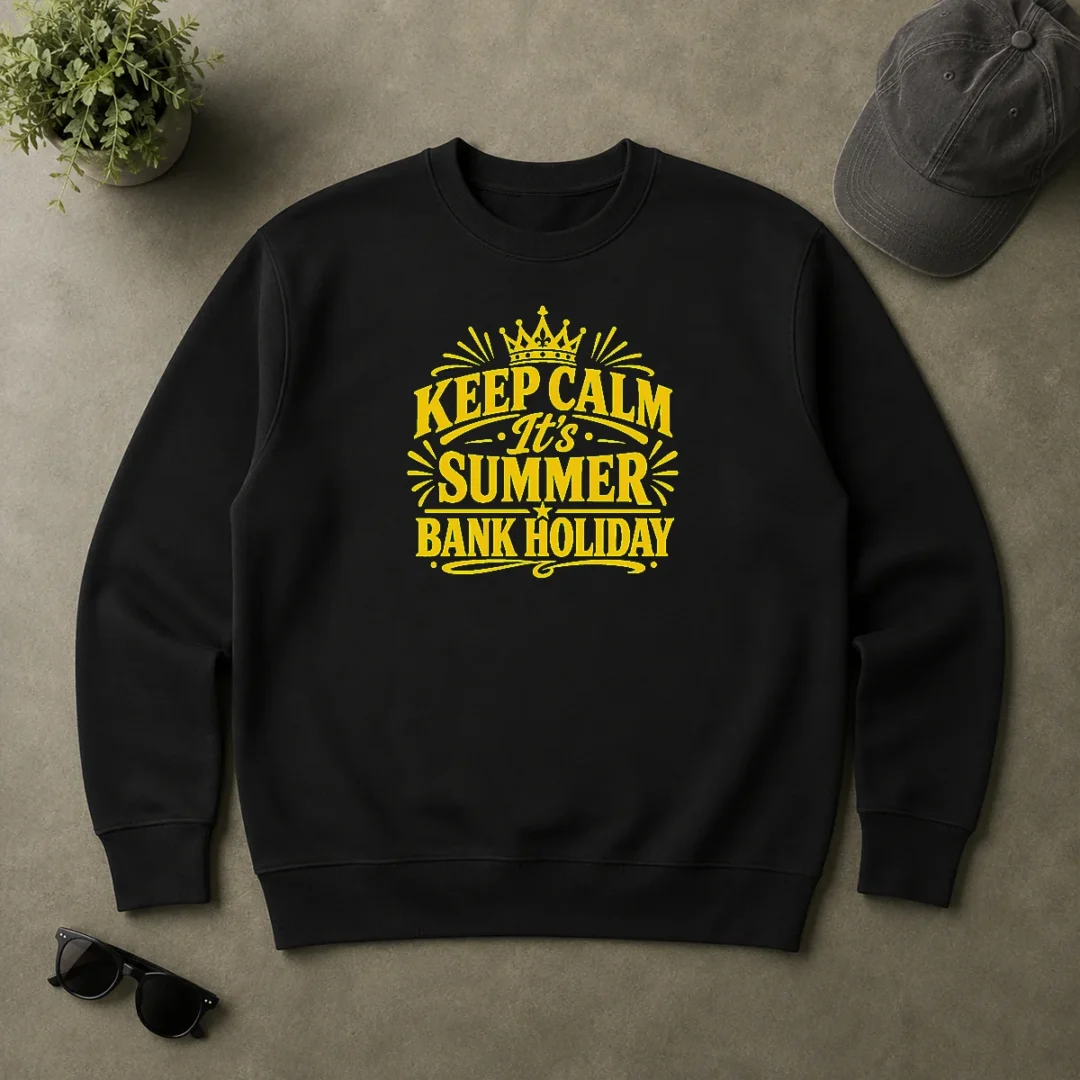 Nice Original Summer Bank Holiday Keep Calm Line Art Sweater Nice Original Summer Bank Holiday Keep Calm Line Art Sweater