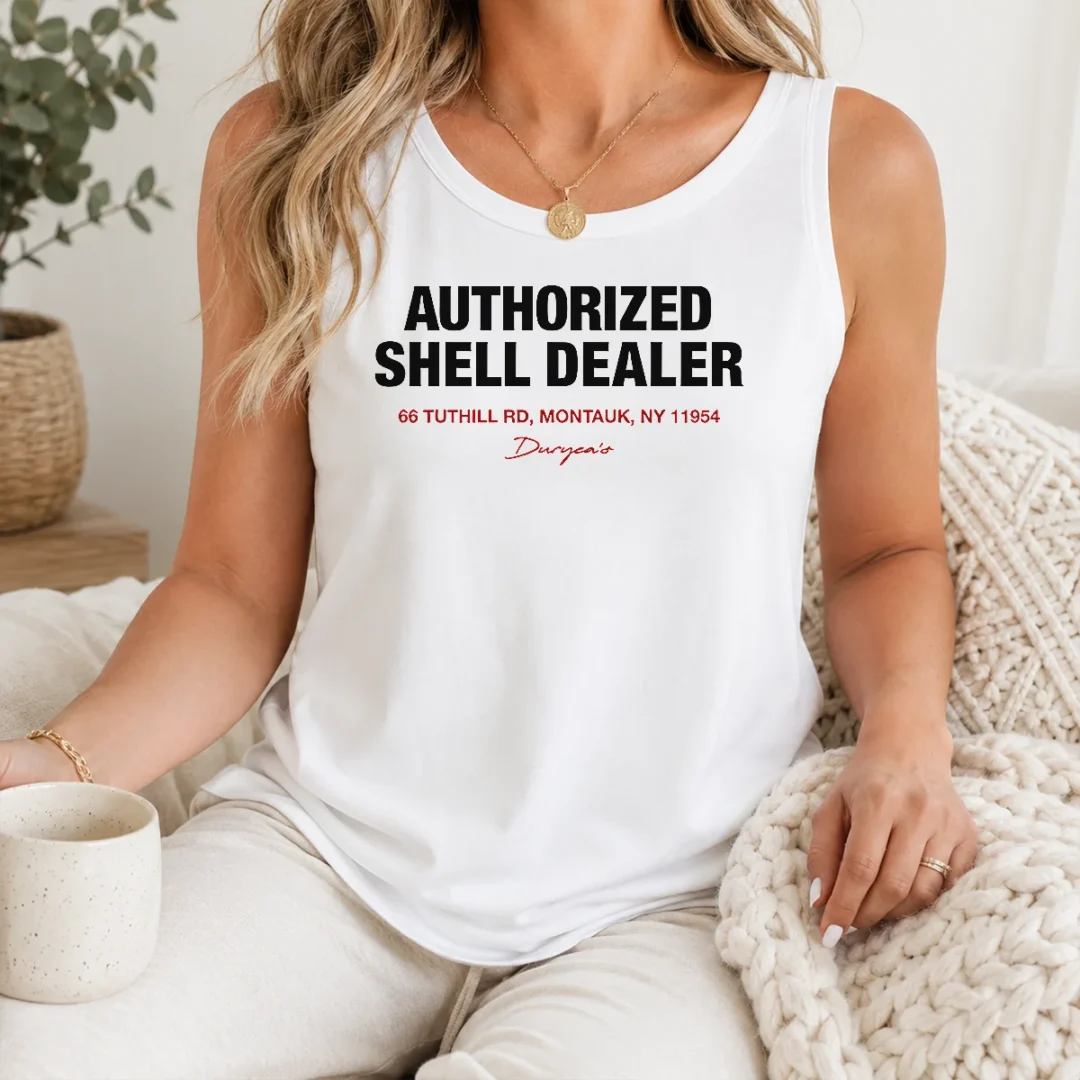 nice-premium-duryea-s-authorized-shell-dealer-sign-66-tuthill-road-montauk-new-york-tank-top