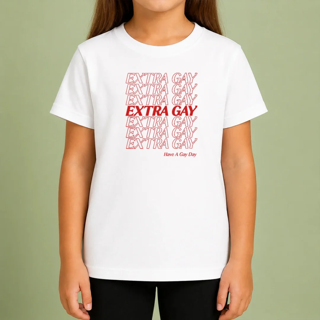nice-premium-extra-gay-have-a-gay-day-lgbtq-pride-rainbow-kids-t-shirt Nice Premium Extra Gay Have A Gay Day LGBTQ Pride Rainbow Kids T-Shirt