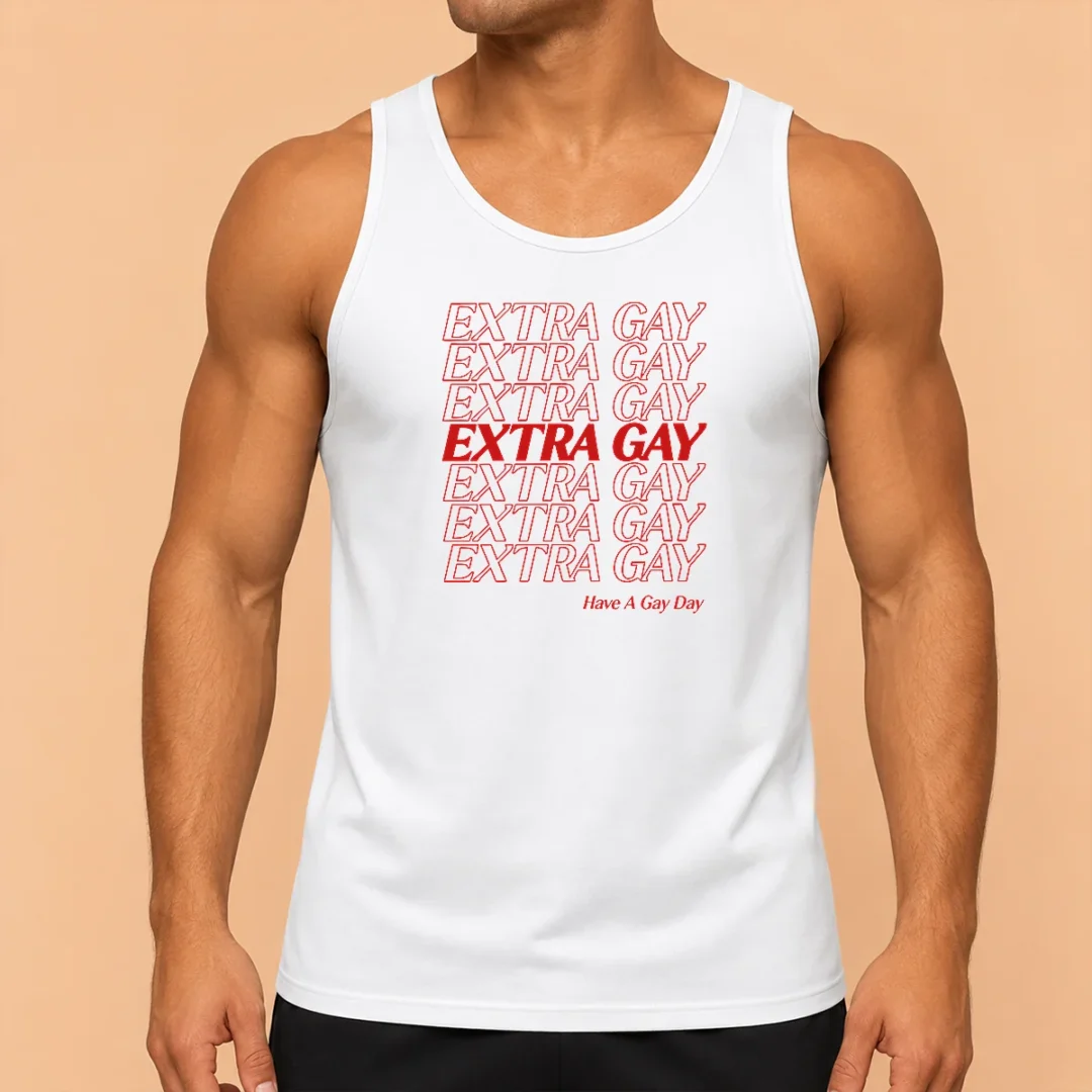 nice-premium-extra-gay-have-a-gay-day-lgbtq-pride-rainbow-tank-top Nice Premium Extra Gay Have A Gay Day LGBTQ Pride Rainbow Tank Top