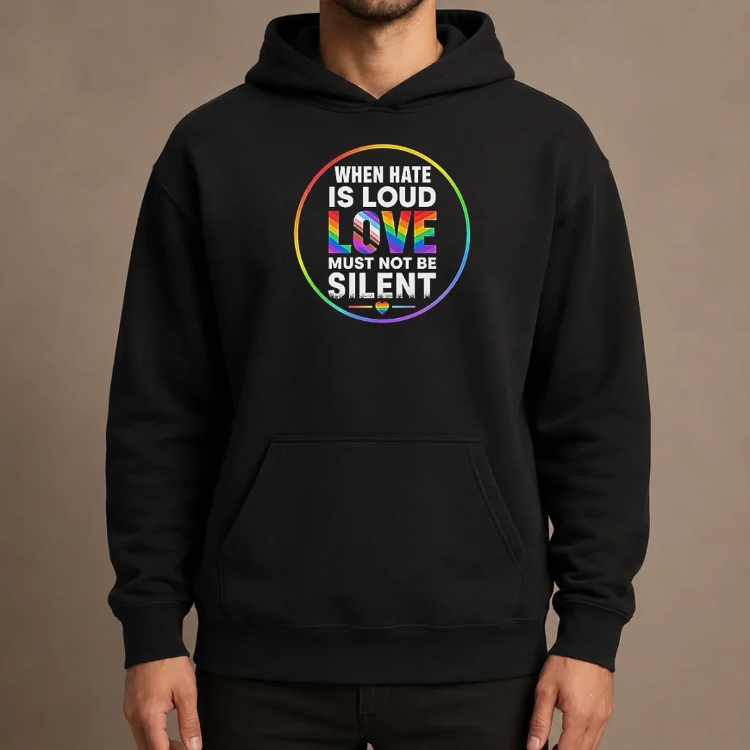 nice-premium-when-hate-is-loud-love-must-not-be-silent-pride-month-hoodie Nice Premium When Hate Is Loud Love Must Not Be Silent Pride Month Hoodie