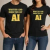 Nice Premium Written And Directed By AI Bold Text