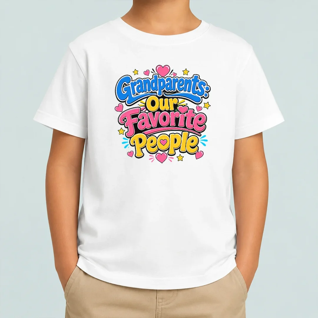 nice-pretty-grandparents-day-love-cartoon-kids-t-shirt Nice Pretty Grandparents Day Love Cartoon Kids T-Shirt