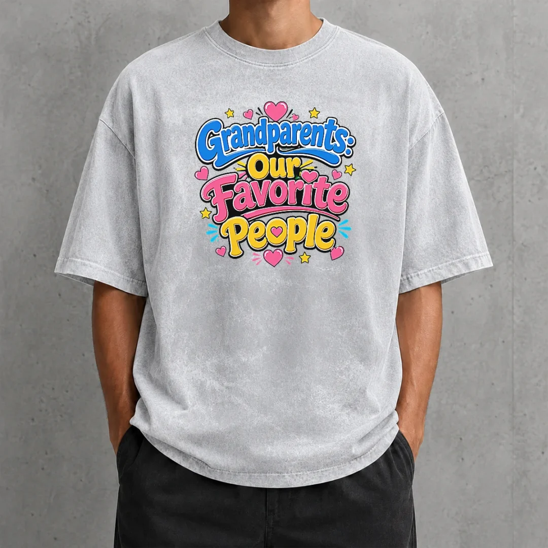 nice-pretty-grandparents-day-love-cartoon-washed-t-shirt Nice Pretty Grandparents Day Love Cartoon Washed T-Shirt