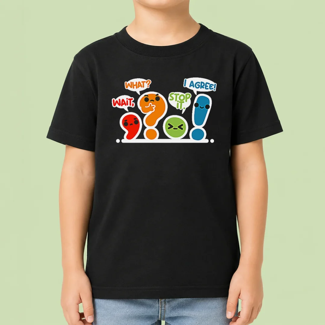 nice-pretty-punctuation-squad-kids-t-shirt Nice Pretty Punctuation Squad Kids T-Shirt