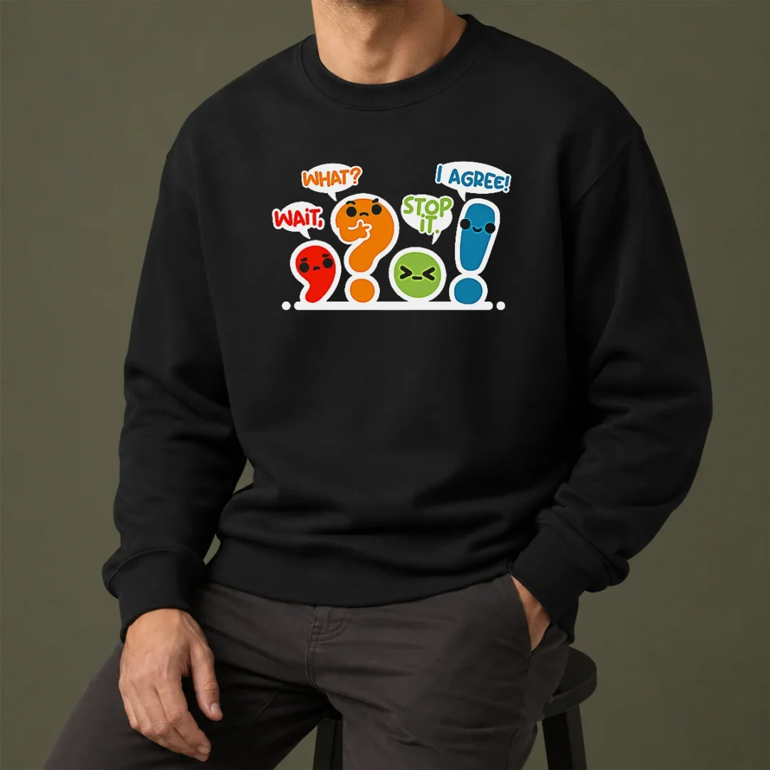 nice-pretty-punctuation-squad-sweater Nice Pretty Punctuation Squad Sweater