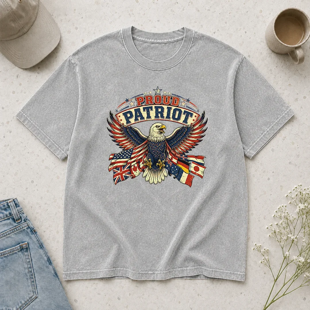 nice-proud-patriot-vintage-shirt-with-soaring-eagle-2-washed-t-shirt Nice Proud Patriot Vintage Shirt With Soaring Eagle 2 Washed T-Shirt