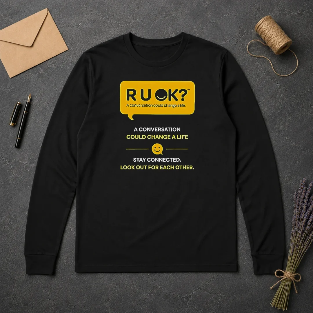 Nice R U OK Conversation Could Change A Life Long Sleeve Shirt Nice R U OK Conversation Could Change A Life Long Sleeve Shirt