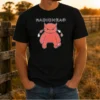 Nice Radiohead Distressed Crying Devil Character t shirt in black, featuring a distressed crying devil graphic on the front