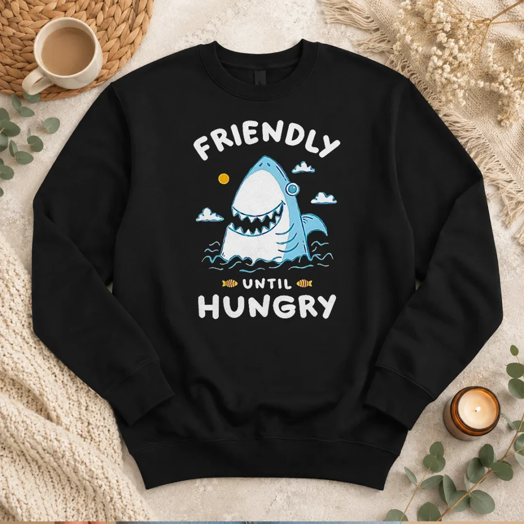 nice-shark-grinning-friendly-until-hungry-sweater Nice Shark Grinning Friendly Until Hungry Shirt - Image 7