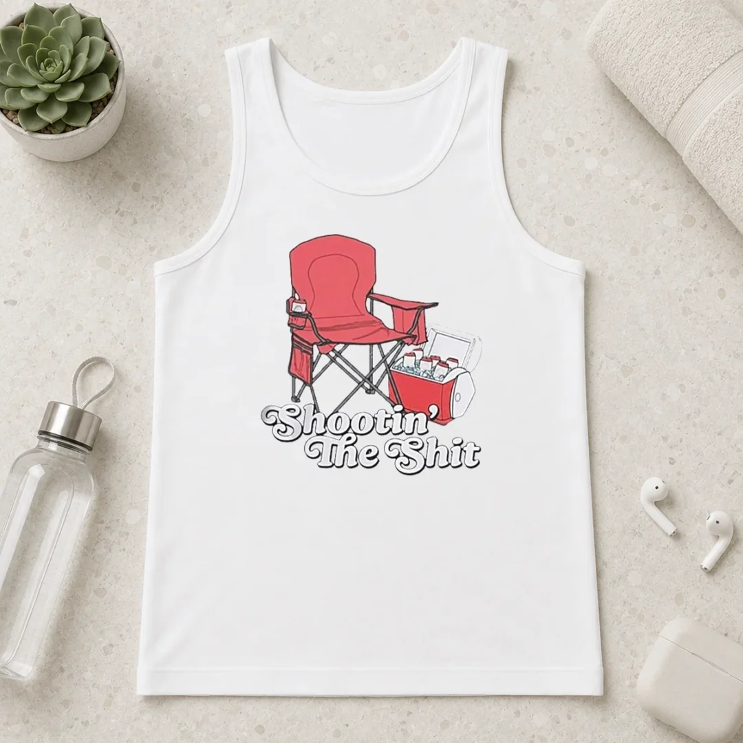 nice-shooting-the-shit-backyard-bbq-tank-top Nice Shooting The Shit Backyard BBQ Tank Top