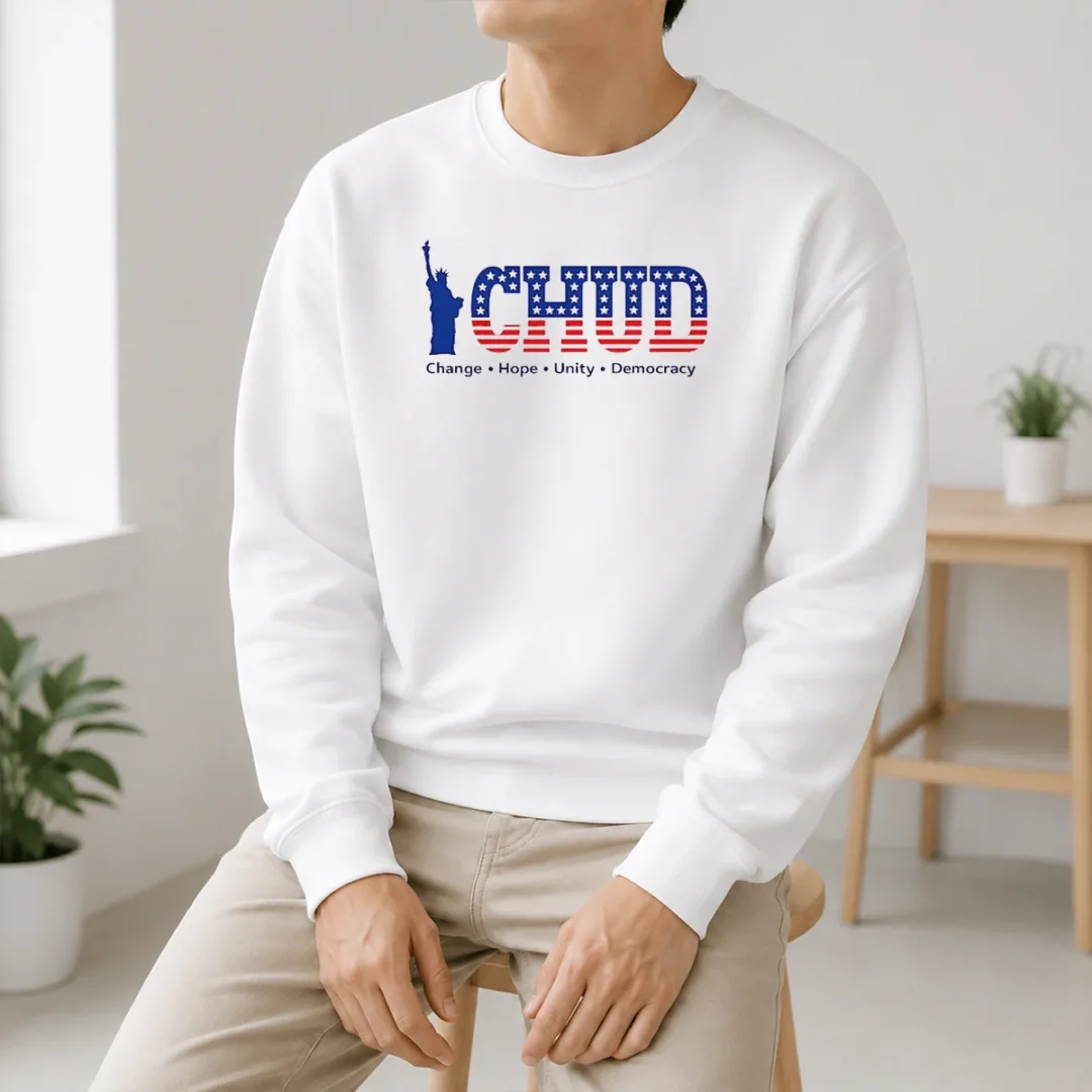 Nice Statue Of Liberty CHUD Change Hope Unity Democracy American Patriot Sweater Nice Statue Of Liberty CHUD Change Hope Unity Democracy American Patriot Sweater