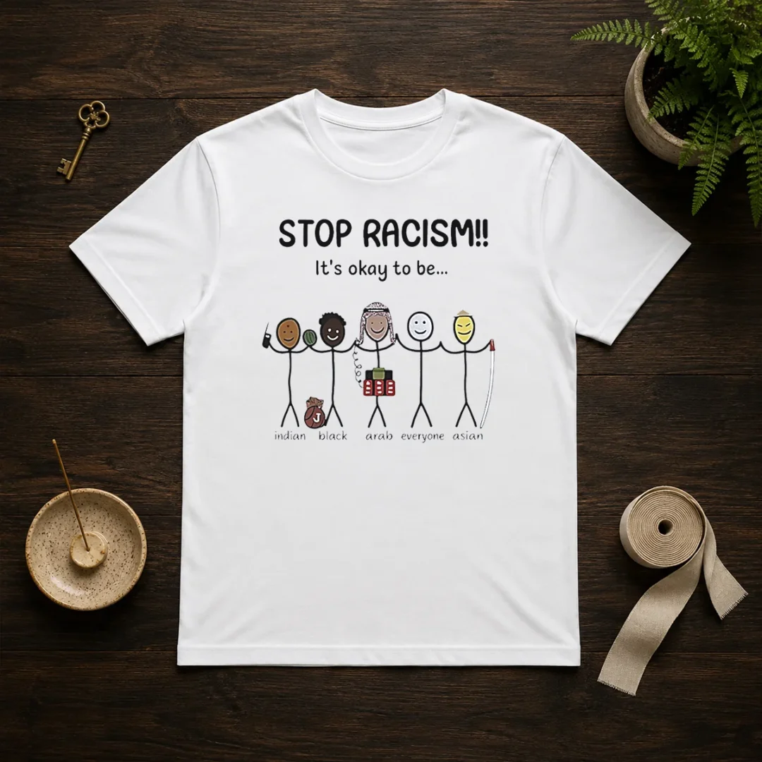 nice-stop-racism-it-s-okay-to-be-indian-black-arab-everyone-asian-t-shirt-1 Nice Stop Racism It'S Okay To Be Indian Black Arab Everyone Asian