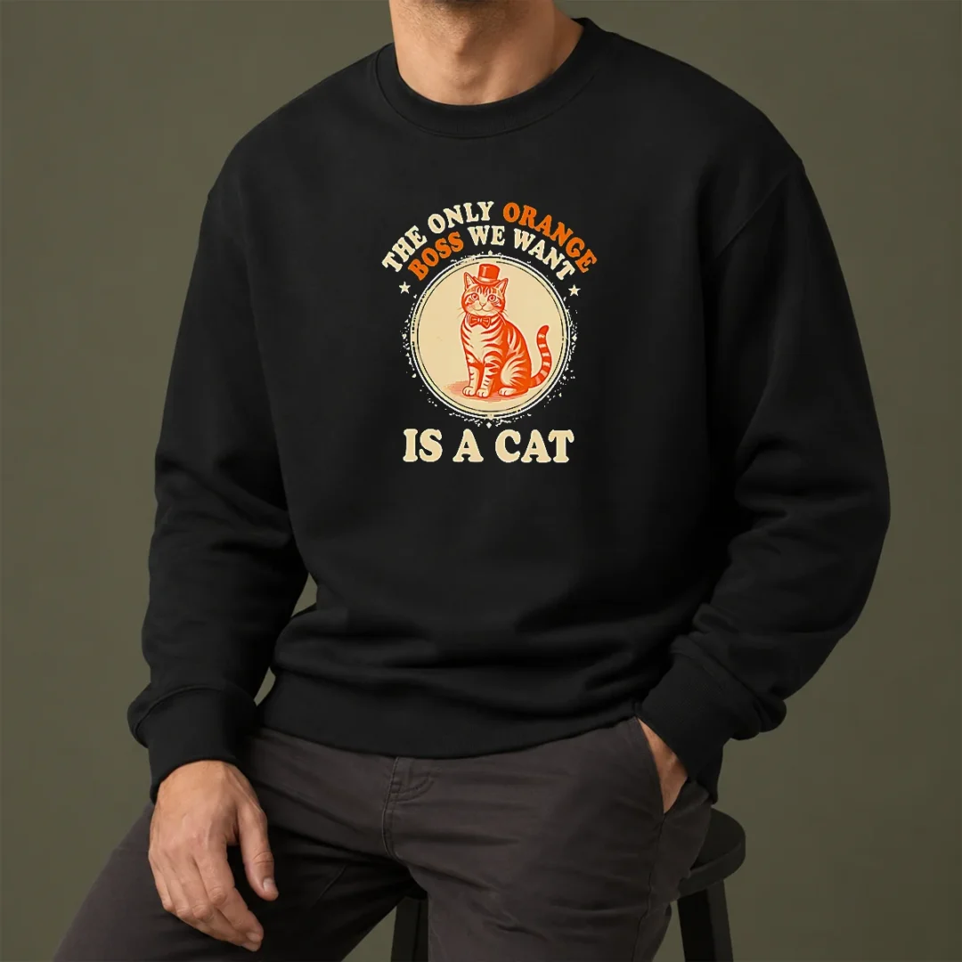 nice-the-only-orange-boss-we-want-is-a-cat-top-hat-cartoon-sweater Nice The Only Orange Boss We Want Is A Cat Top Hat Cartoon Sweater