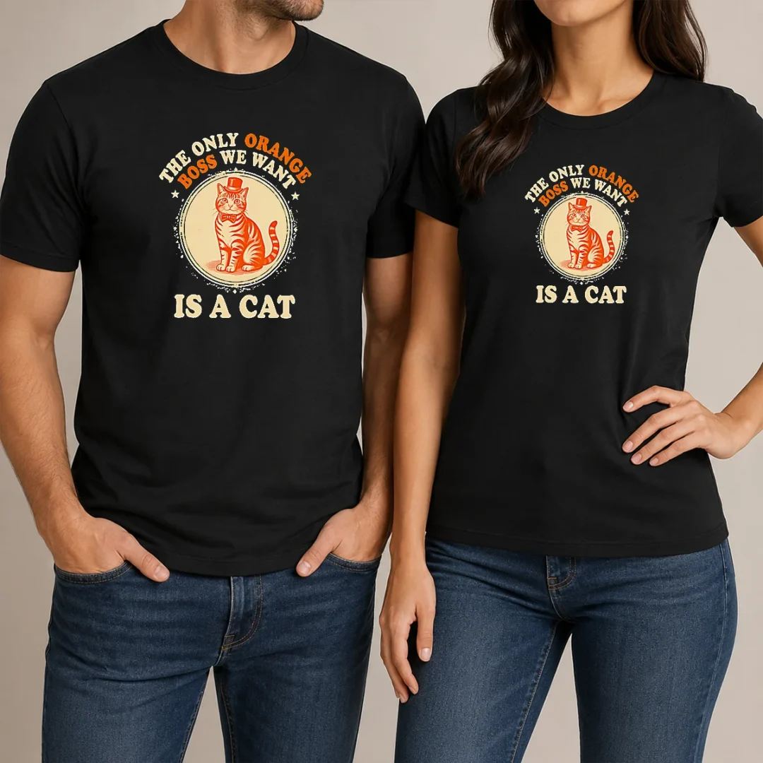 nice-the-only-orange-boss-we-want-is-a-cat-top-hat-cartoon-t-shirt Nice The Only Orange Boss We Want Is A Cat Top Hat Cartoon