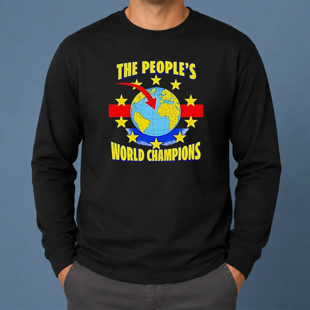 Nice The People'S World Champion Long Sleeve Shirt Nice The People'S World Champion long sleeve shirt in white with bold text design