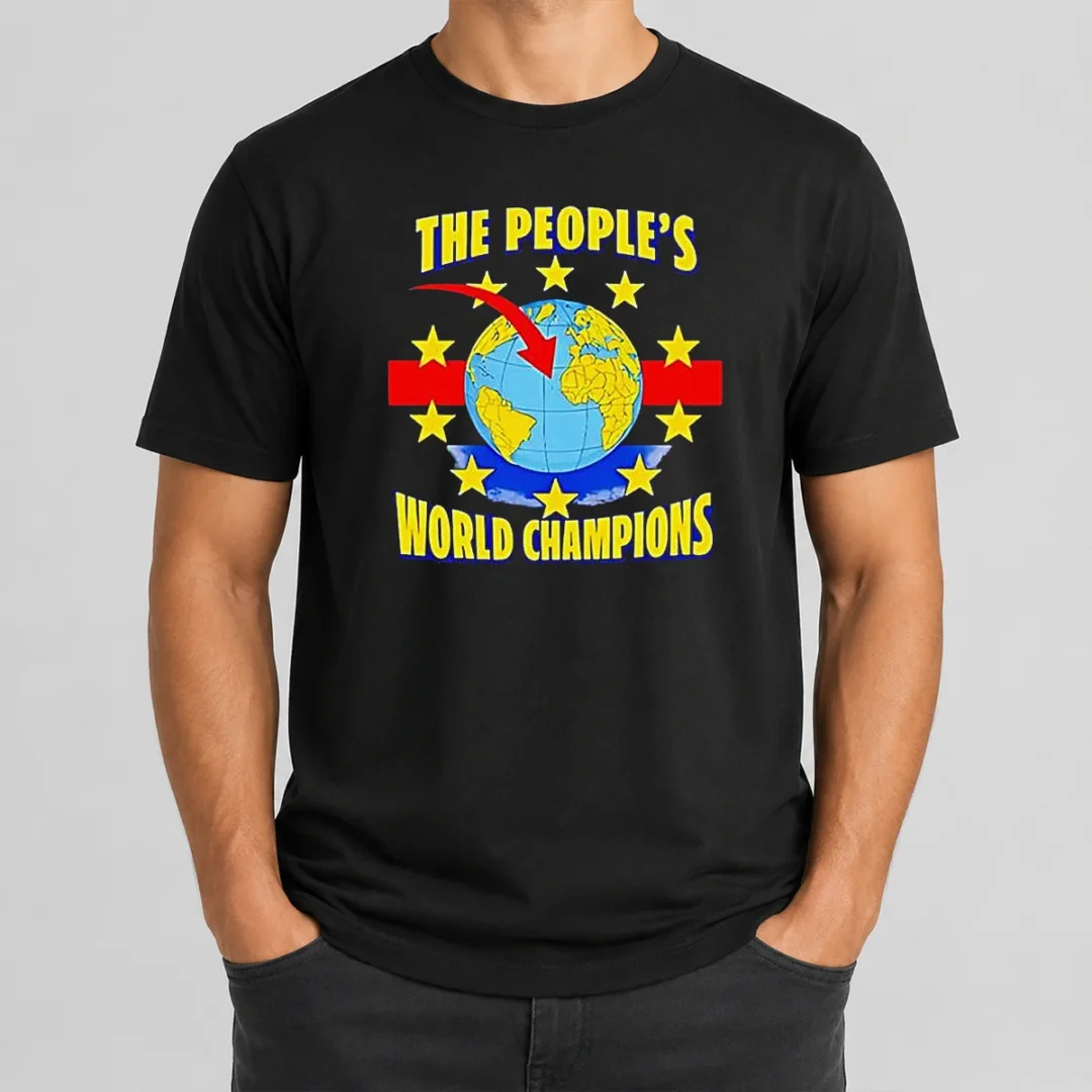 Nice The People'S World Champion T Shirt Nice The People'S World Champion t shirt in black, short sleeve casual cotton tee