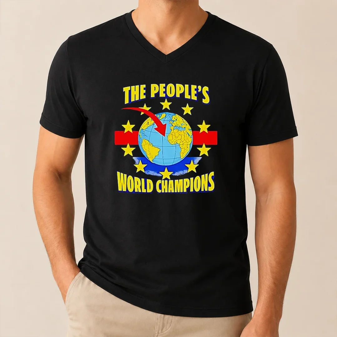 Nice The People'S World Champion V Neck Shirt Nice The People'S World Champion V-Neck Shirt