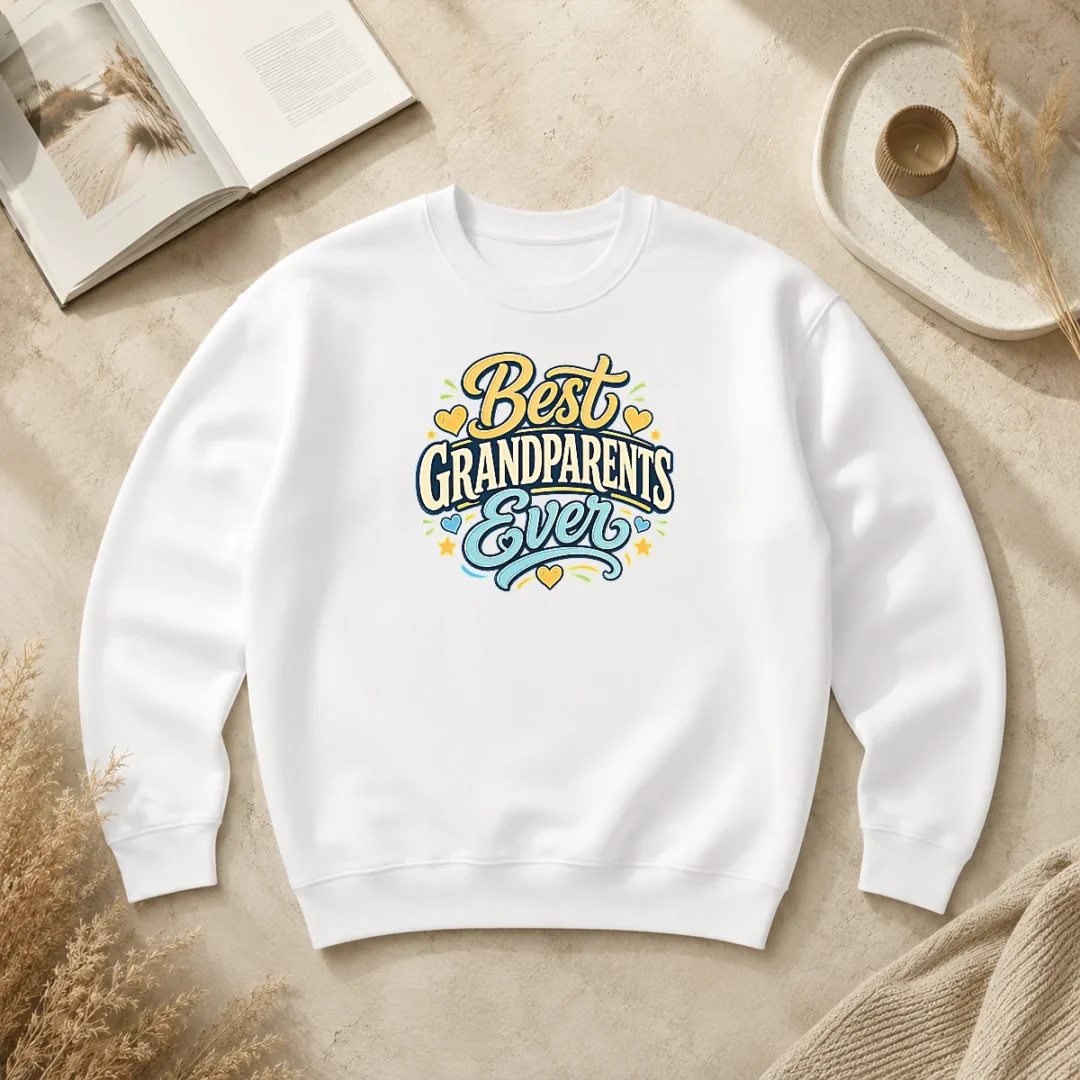 Nice Top Best Grandparents Ever Typography For Grandparents Day Sweater Nice Top Best Grandparents Ever Typography For Grandparents Day Sweater