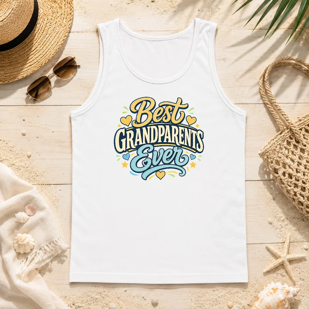 Nice Top Best Grandparents Ever Typography For Grandparents Day Tank Top Nice Top Best Grandparents Ever Typography For Grandparents Day Tank Top