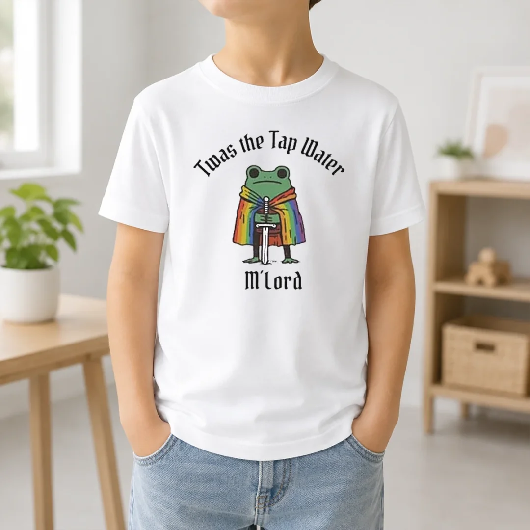 Nice Twas The Tap Water Frog LGBTQ Pride Kids T Shirt Nice Twas The Tap Water Frog LGBTQ Pride Kids T-Shirt