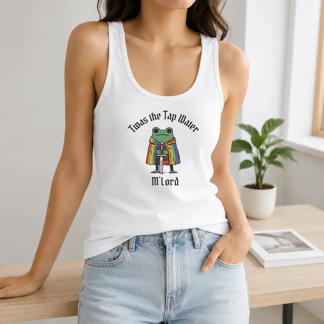 Nice Twas The Tap Water Frog LGBTQ Pride Tank Top Nice Twas The Tap Water Frog LGBTQ Pride Tank Top