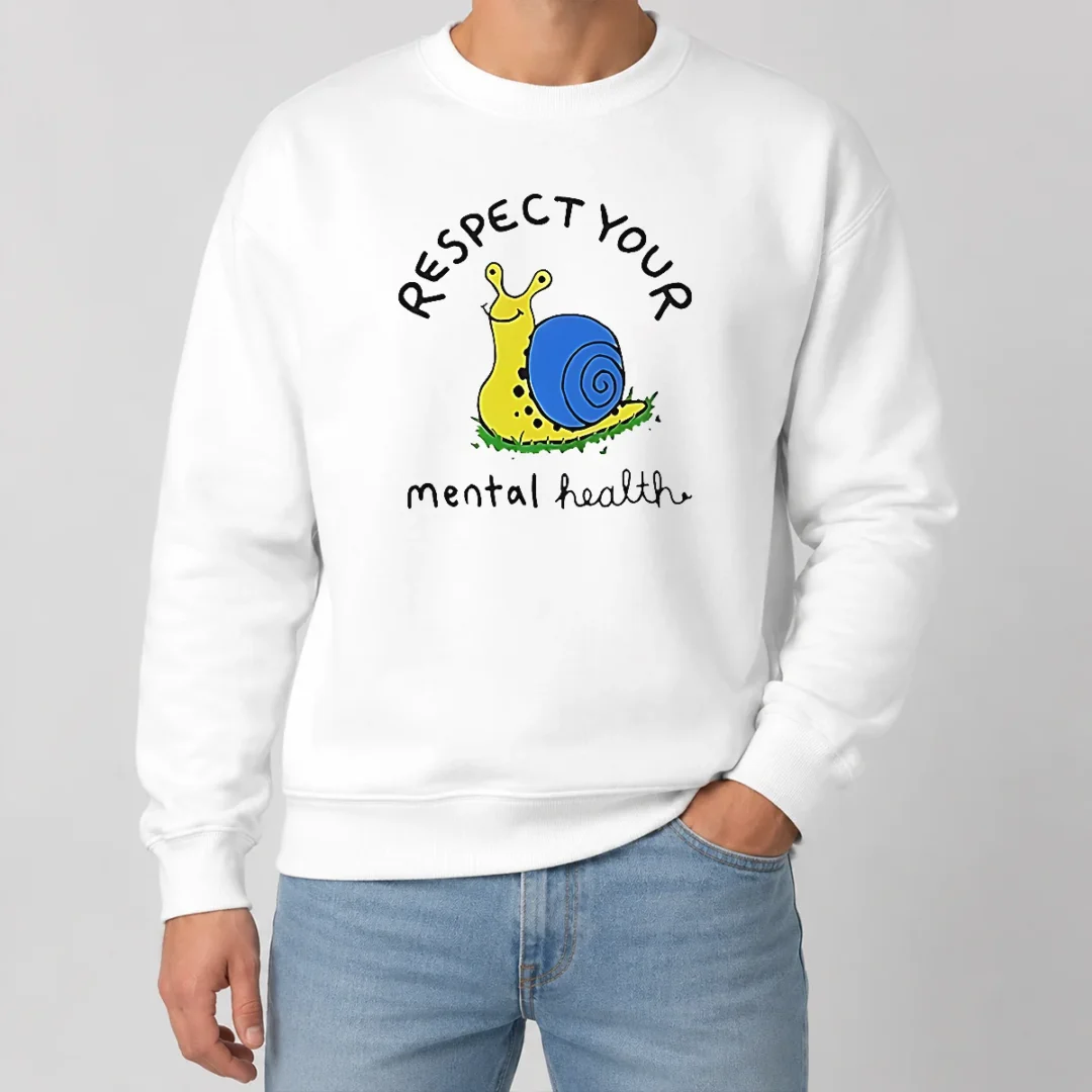 Nice Yellow Snail Respect Your Mental Health Sweater Nice Yellow Snail Respect Your Mental Health Sweater