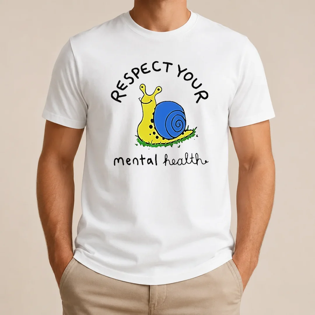 Nice Yellow Snail Respect Your Mental Health t shirt Nice Yellow Snail Respect Your Mental Health