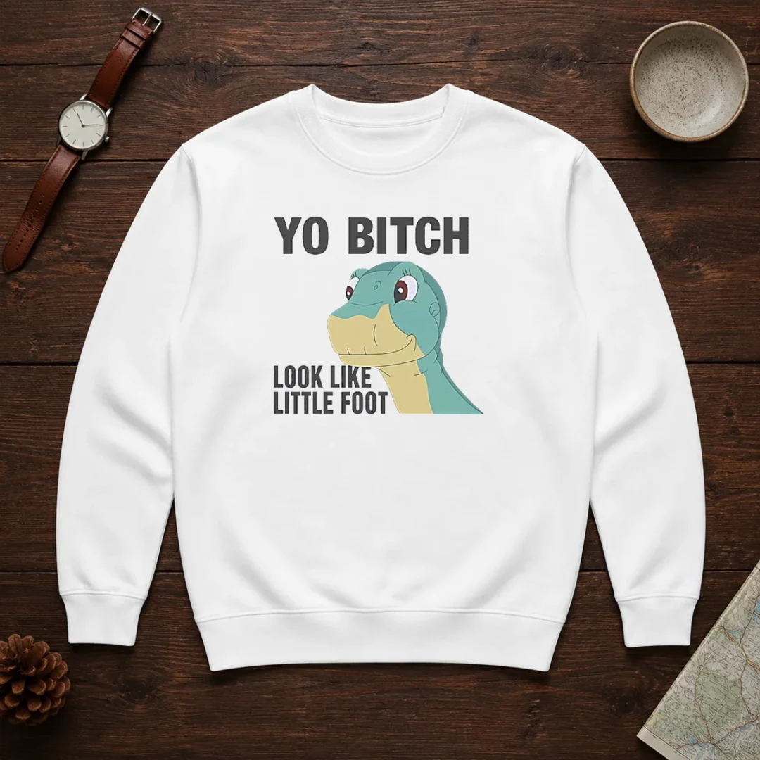nice-yo-bitch-look-like-little-foot-the-land-before-time-movie-sweater Nice Yo Bitch Look Like Little Foot The Land Before Time Movie Sweater
