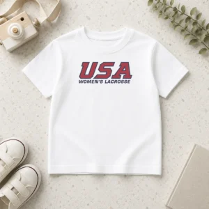 Perfect USA Women'S Lacrosse Kids T Shirt featuring a comfortable cotton fabric and vibrant patriotic design