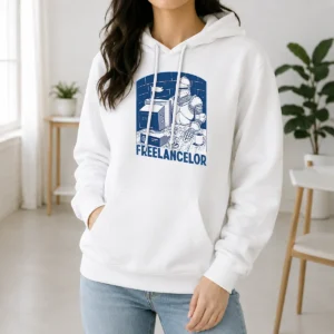 Funny Official Freelancer Knight Gaming Vintage Funny Gamer Hoodie