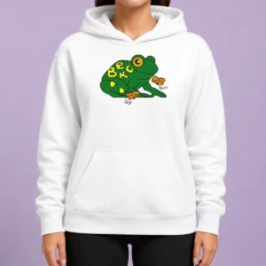 Funny Beck Frog With Flies Alternative Rock Indie Music Hoodie