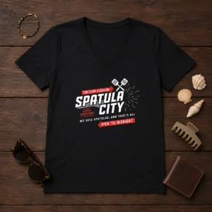 Top Spatula City Classic V-Neck Shirt