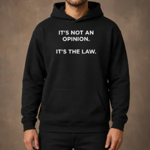 Premium It'S Not An Opinion It'S The Law Legal Hoodie