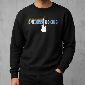 Pretty Land Of Hope And Dreams Tour One Boss No King Sweater in black with bold tour graphics on front