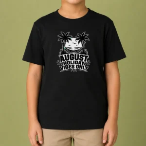 Pretty August Holiday Silhouette Vibes For Summer Lovers Kids T-Shirt