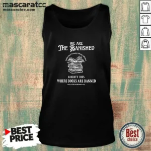 Funny We Are The Banished Rutherford County Library Alliance Stack Of Books Tank Top