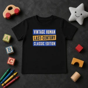 Original Official Vintage Human Last Century Classic Edition Kids T-Shirt