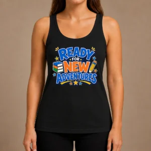 Good Back To School Excitement Ready For New Adventures Silhouett Tank Top