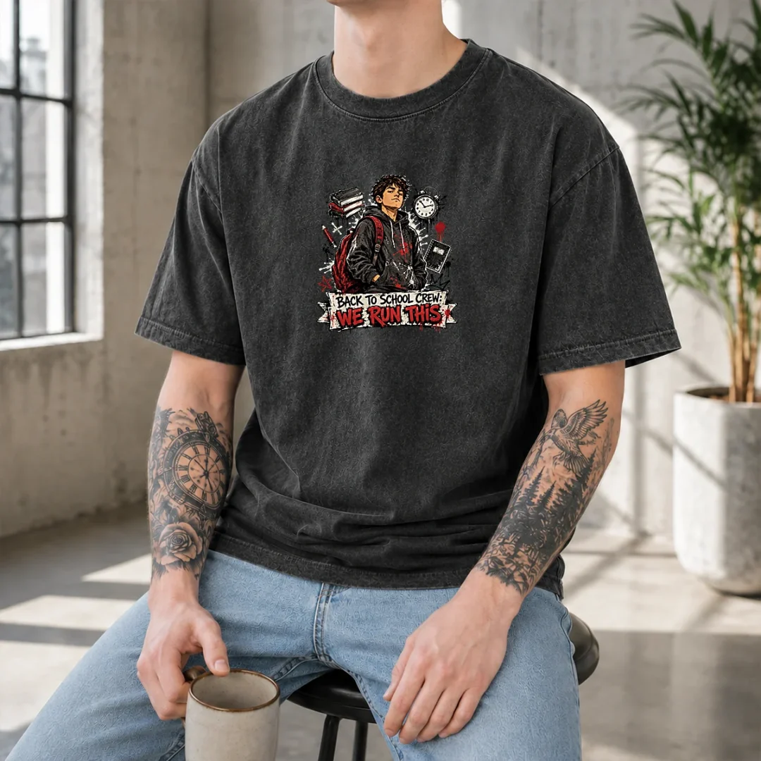 official-back-to-school-crew-streetwear-forns-washed-t-shirt Official Back To School Crew Streetwear Forns Washed T-Shirt